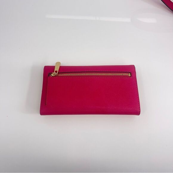 Michael Kors Trifold Wallet Electric Pink - Picture 2 of 4